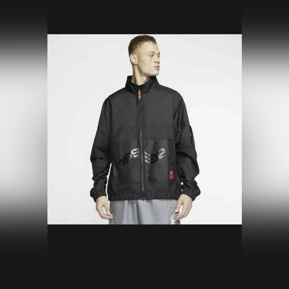 NWOT Nike Kyrie Irving 1992 Jacket Black Basketball BV9295-010 Mens XXL - Picture 1 of 9
